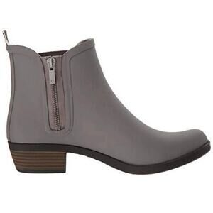 Lucky Brand 'Basel' Women's 8 Rain Boot Gray Ankle Bootie Rubber Outdoor Garden